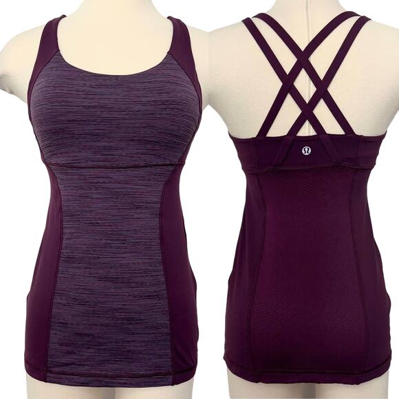 Lululemon Energy Tank in Wee Are From Space September Plum / Plum - Picture 1 of 6
